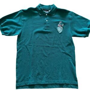 Warner Brother's Bugs Bunny Green Polo Shirt size S